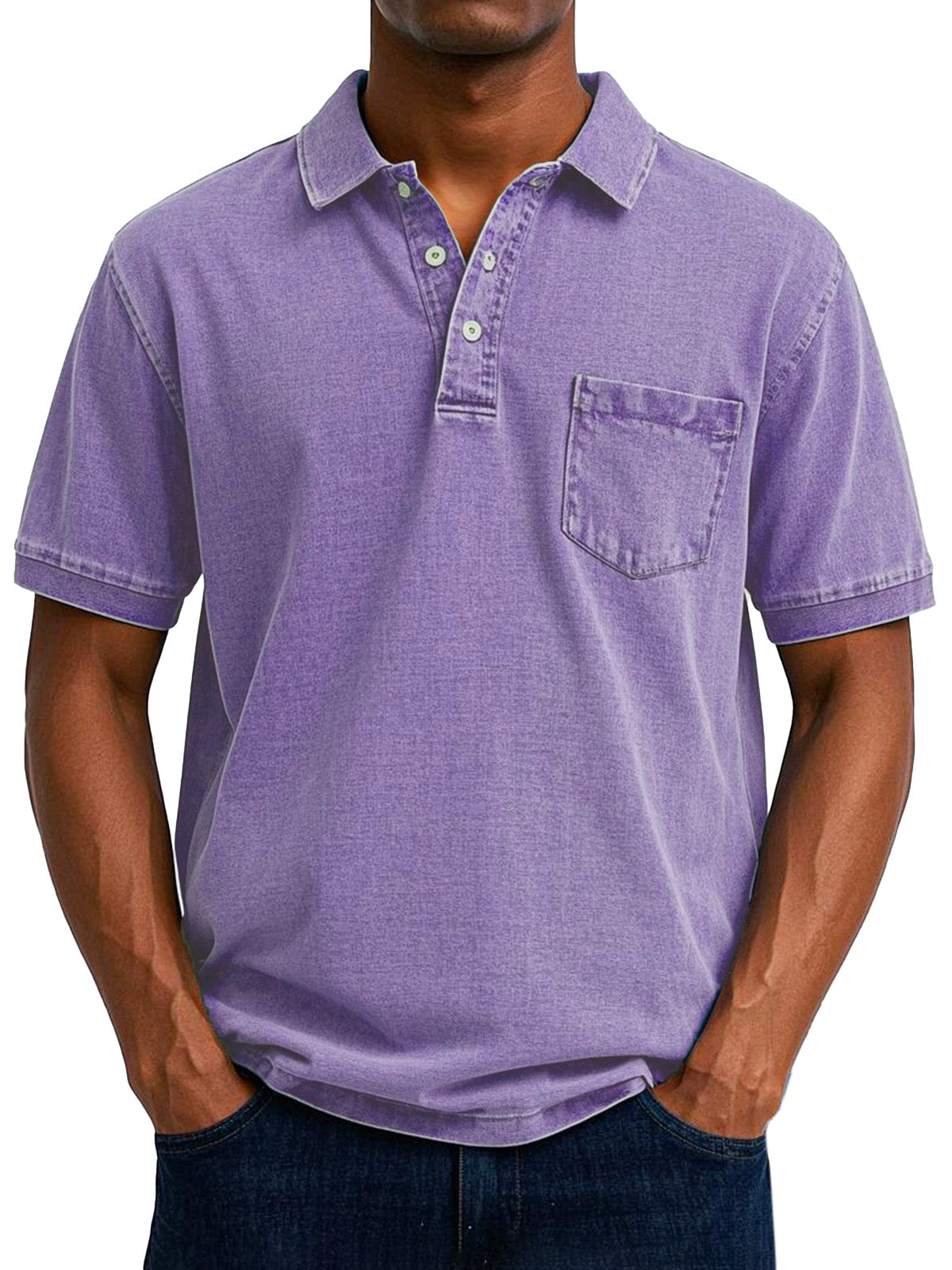 SEAN - CASUAL VINTAGE POLO SHIRT FOR MEN
