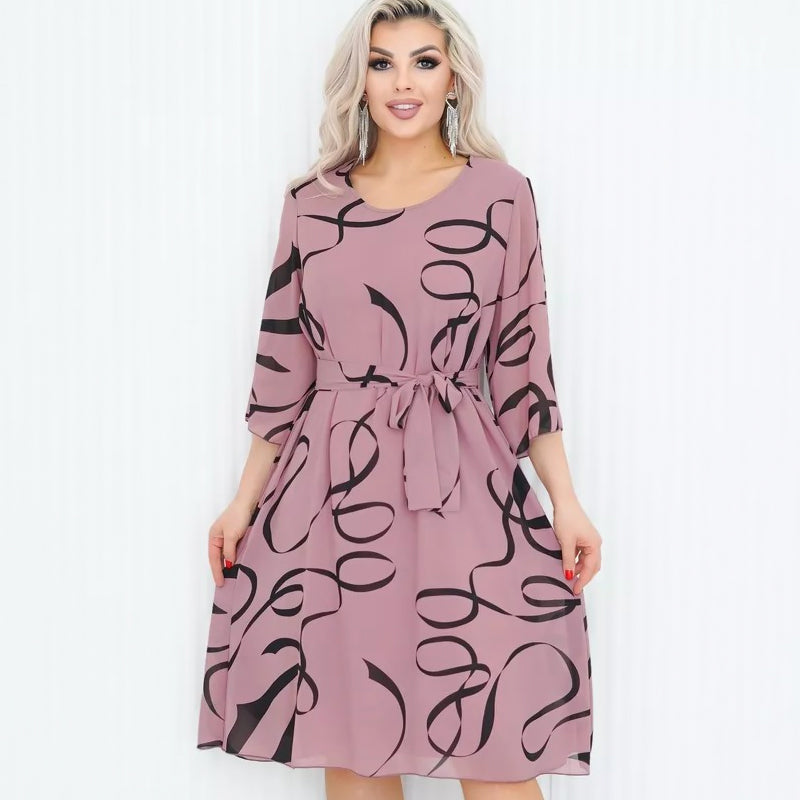 AURNIA - BELTED SUMMER DRESS