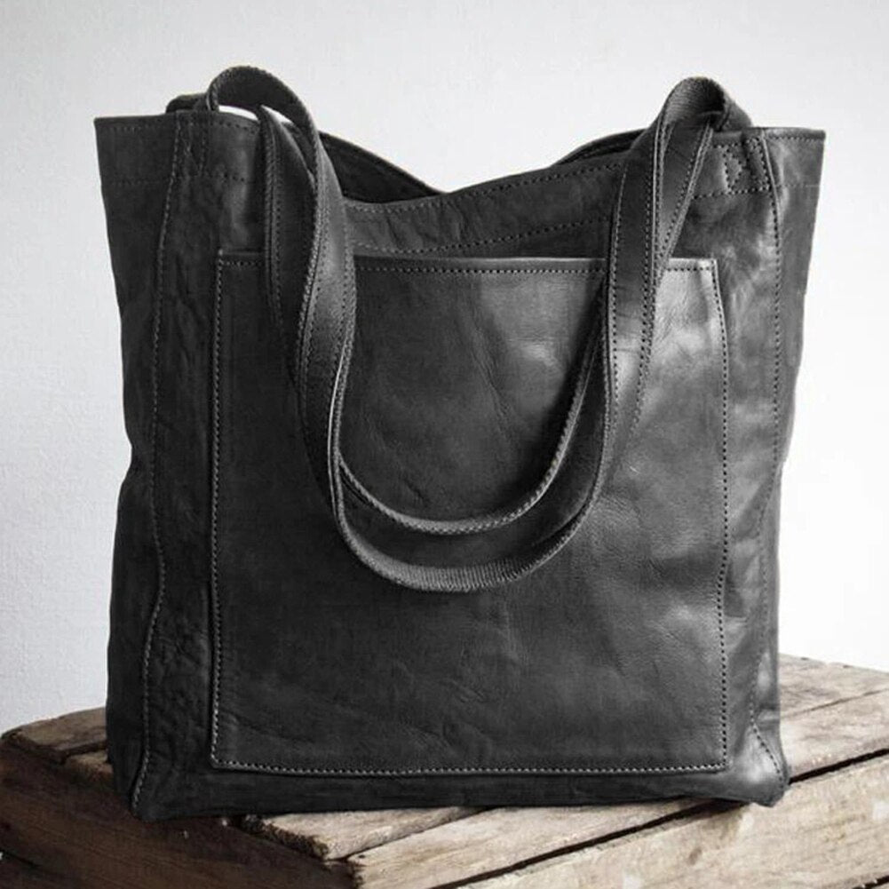 ELENA - LEATHER TOTE BAG