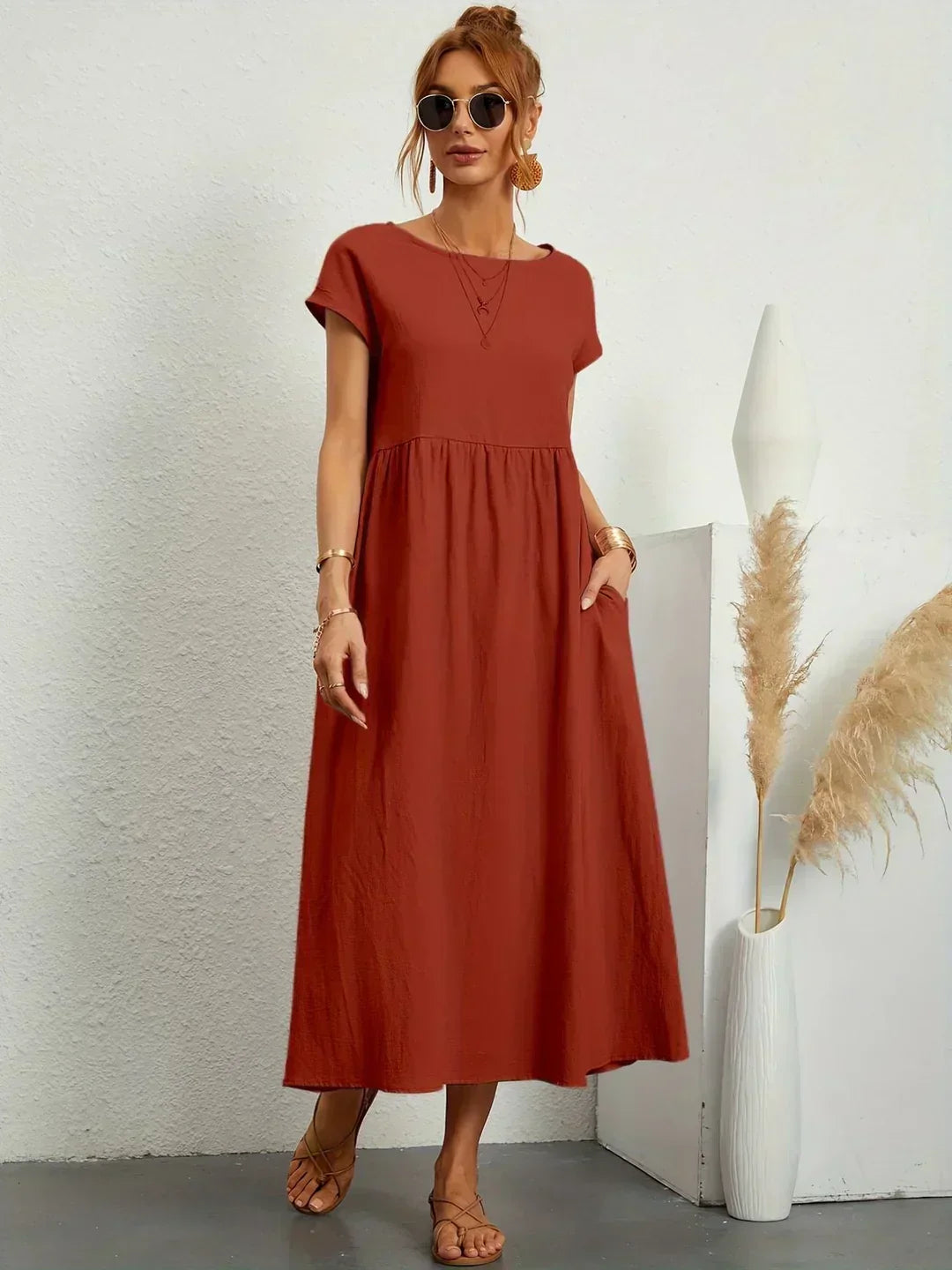 MATHILDE – SUMMER DRESS WITH POCKETS