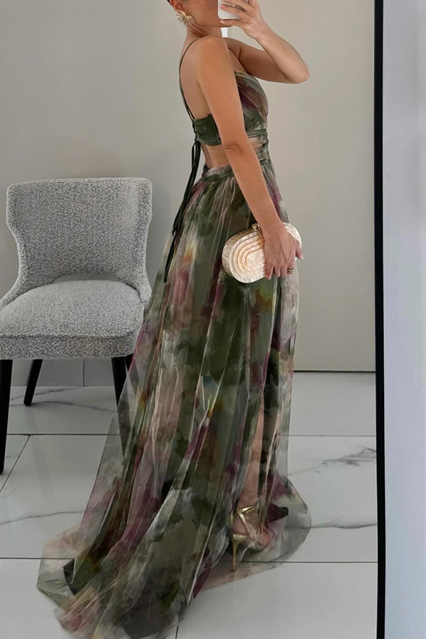 GISELLE - FLORAL PRINT MAXI DRESS