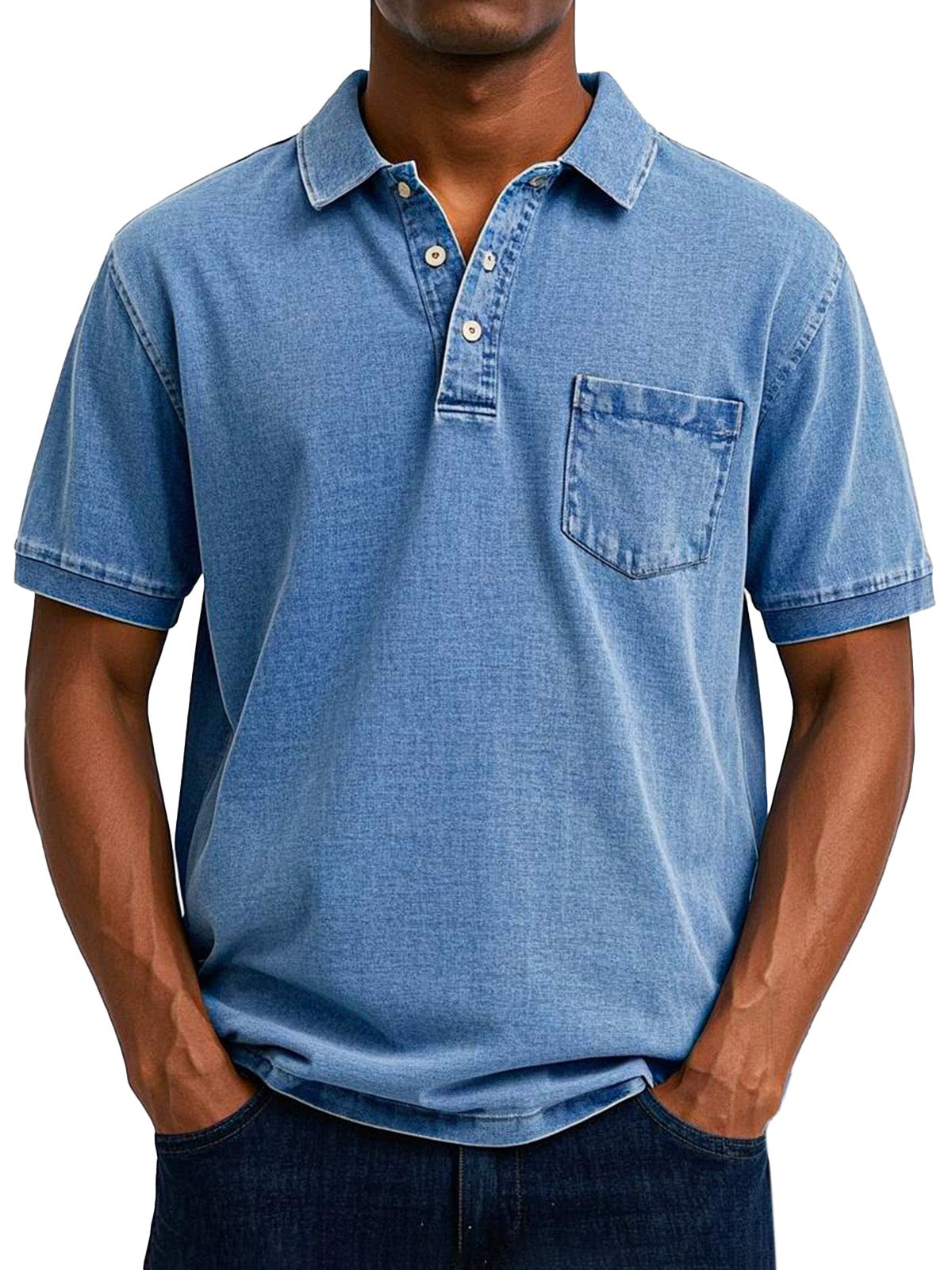 SEAN - CASUAL VINTAGE POLO SHIRT FOR MEN