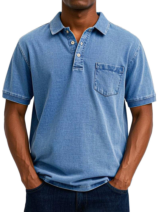 SEAN - CASUAL VINTAGE POLO SHIRT FOR MEN