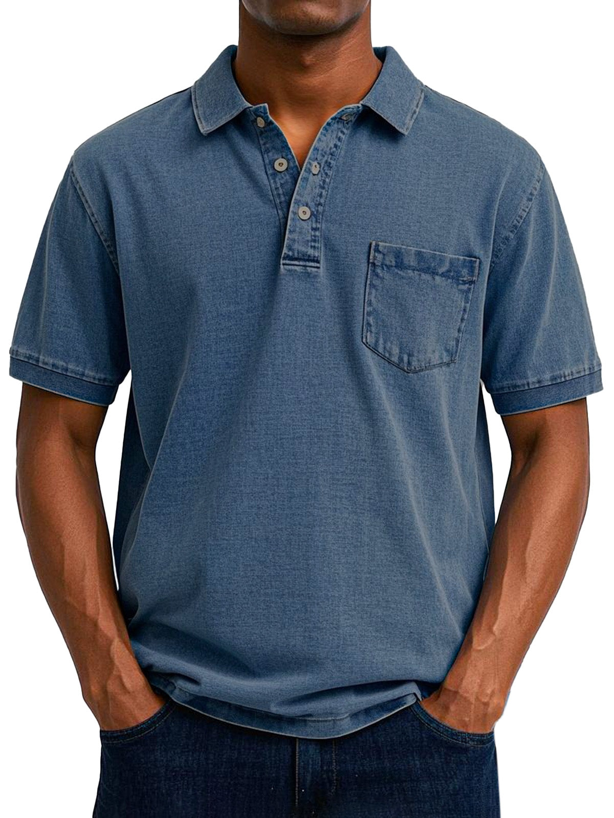 SEAN - CASUAL VINTAGE POLO SHIRT FOR MEN