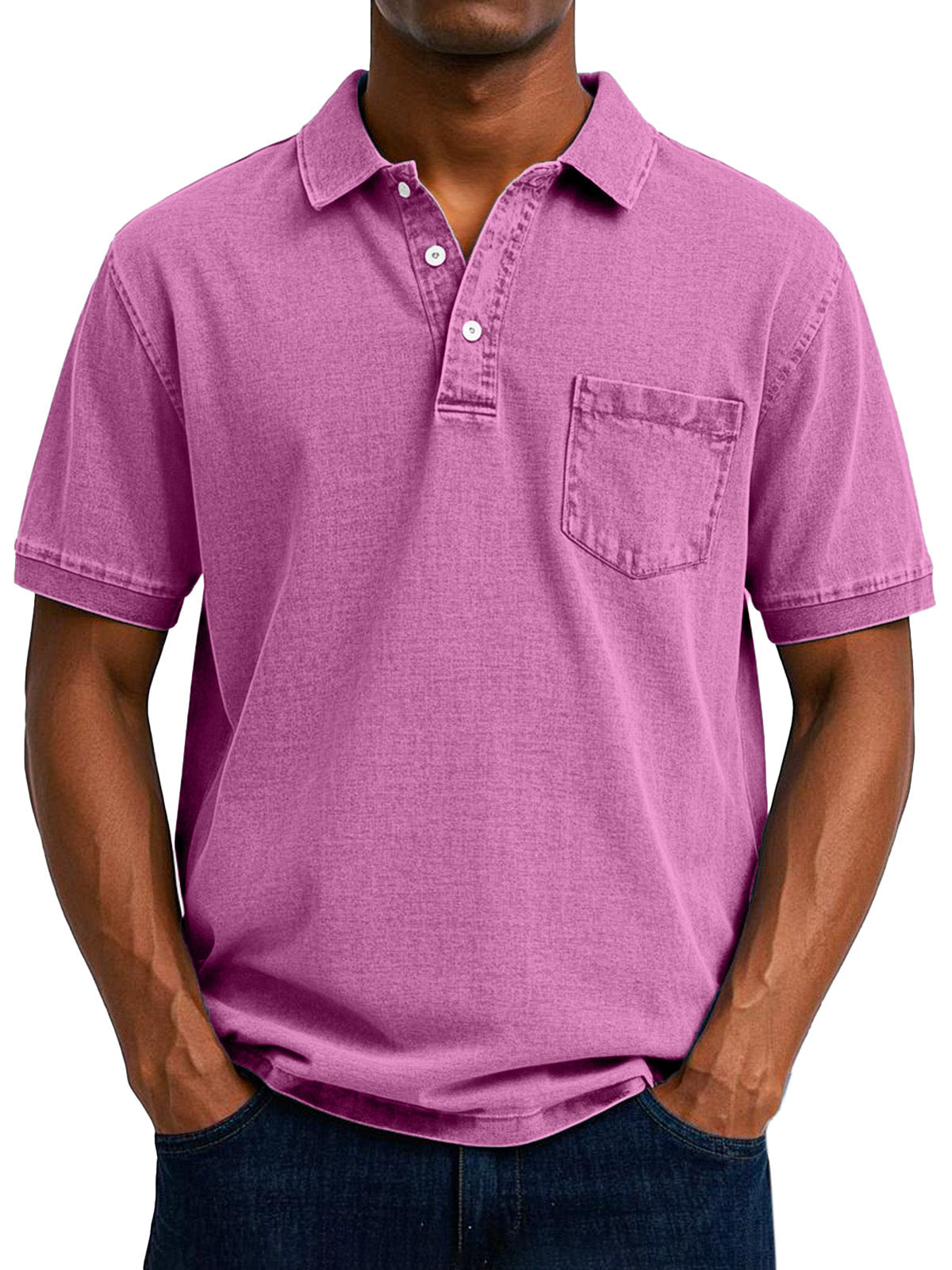 SEAN - CASUAL VINTAGE POLO SHIRT FOR MEN