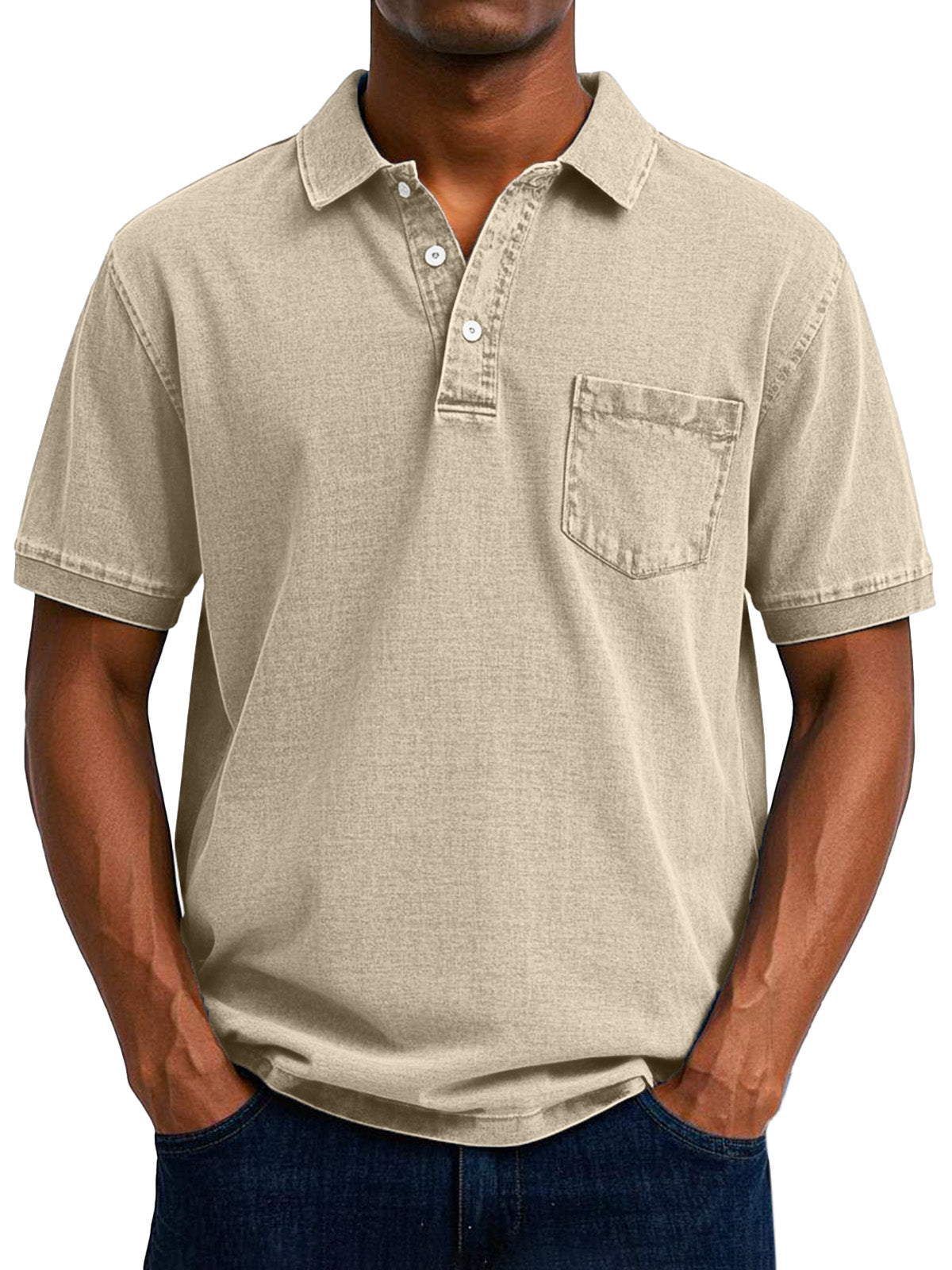 SEAN - CASUAL VINTAGE POLO SHIRT FOR MEN