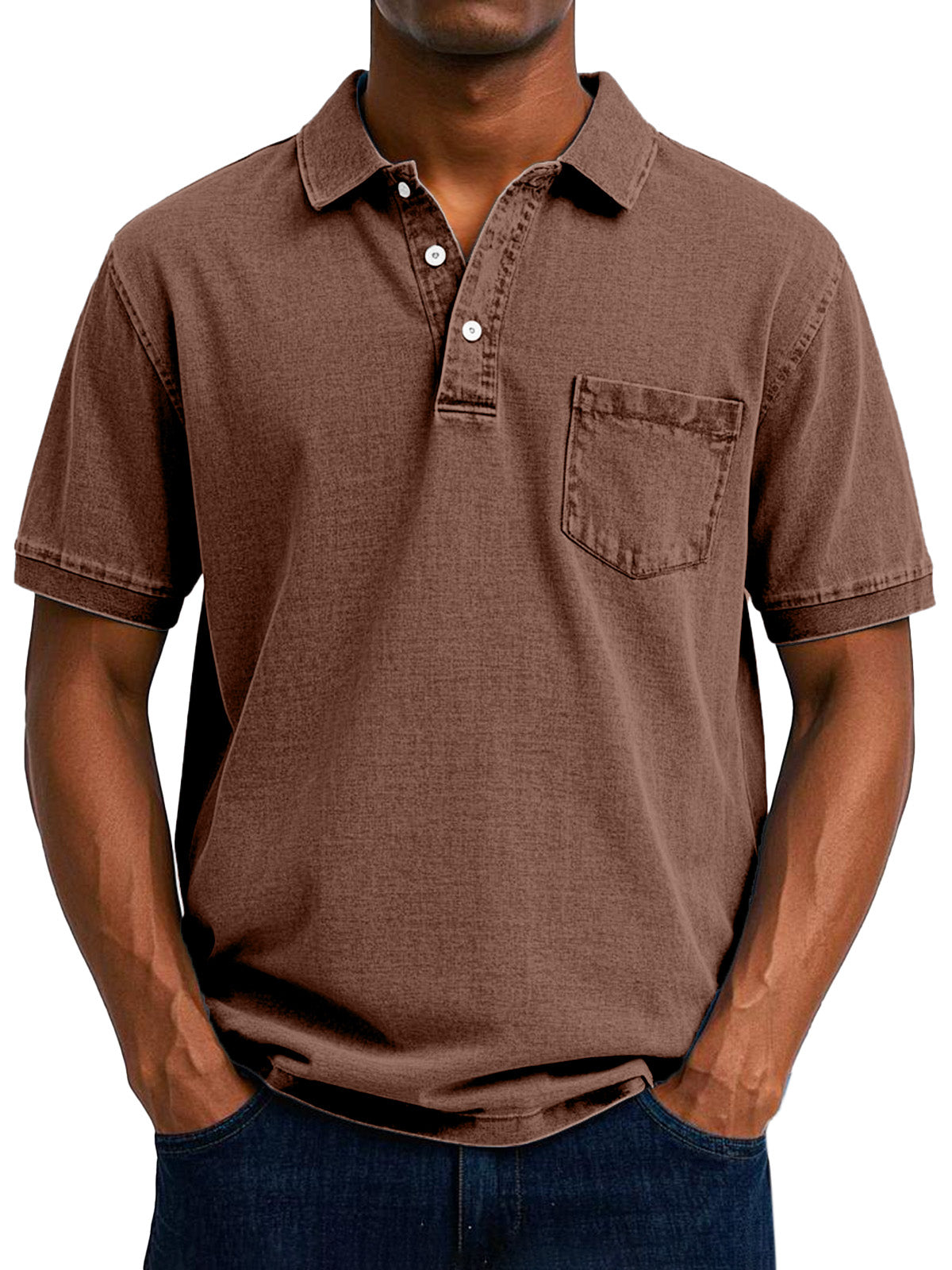 SEAN - CASUAL VINTAGE POLO SHIRT FOR MEN