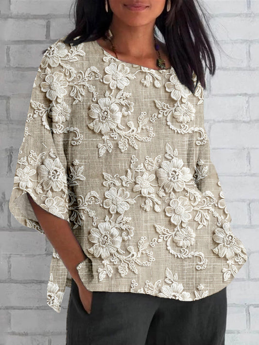 CLIODHNA - VINTAGE PRINTED BLOUSE