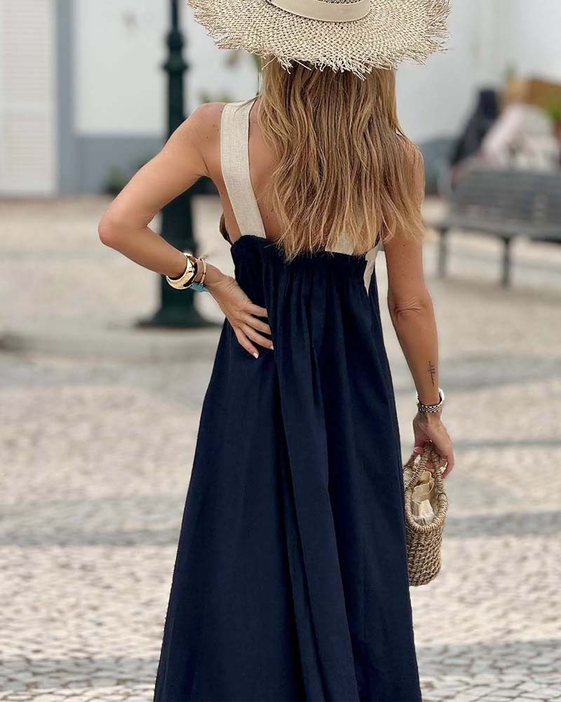 SLOANE - CROSS NECK DRESS