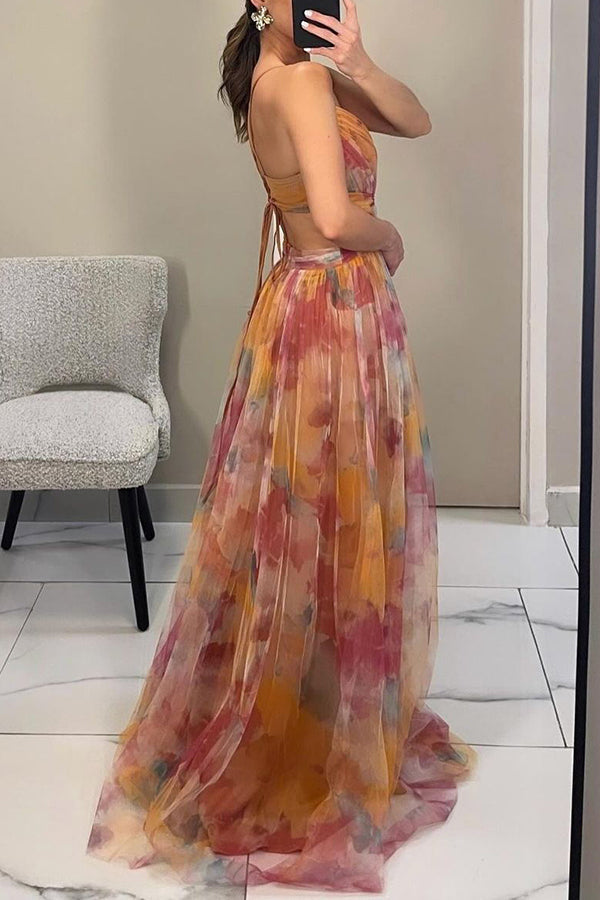 GISELLE - FLORAL PRINT MAXI DRESS