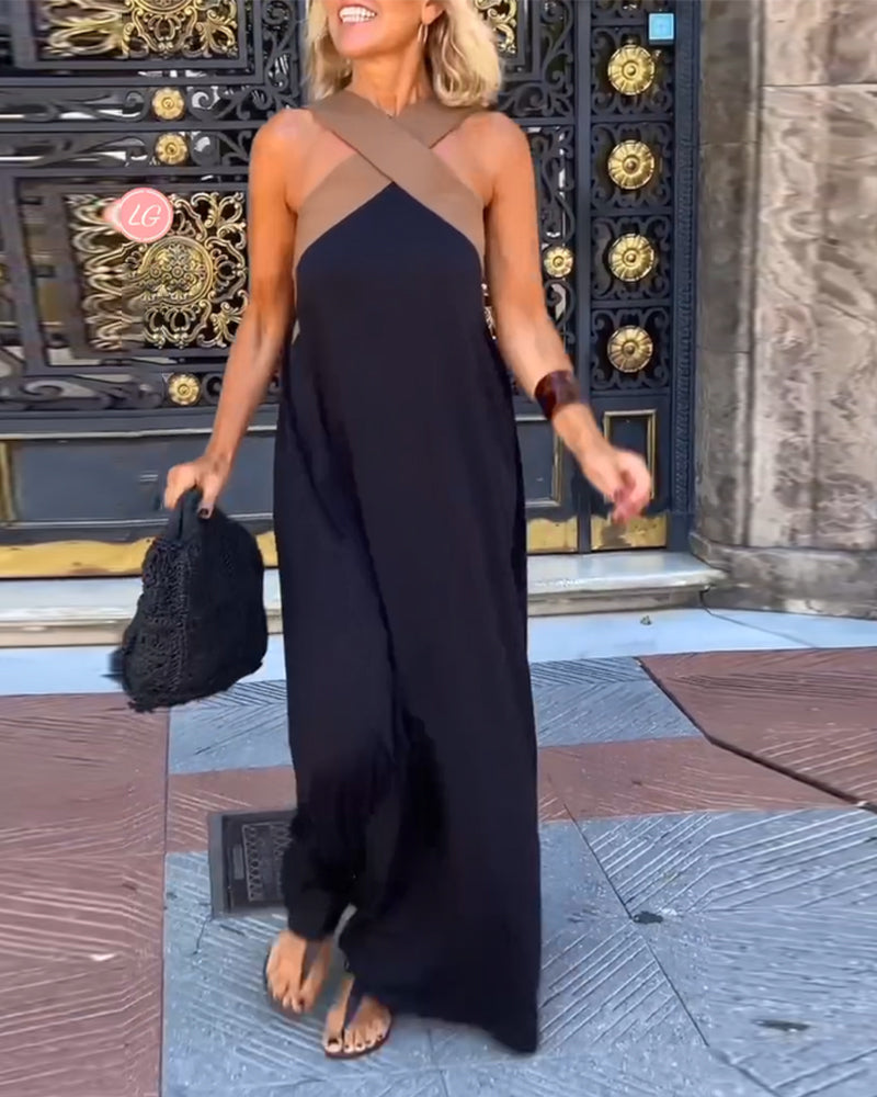 SLOANE - CROSS NECK DRESS