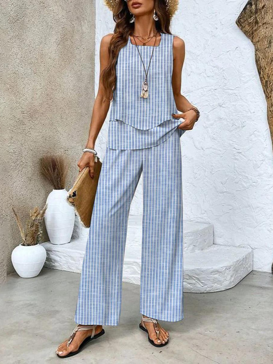Alba - Stylish Floral Top and Trouser Set