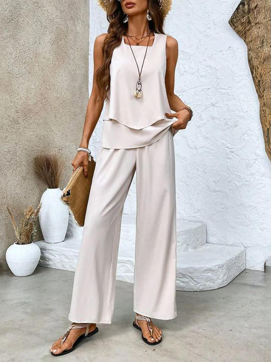 Alba - Stylish Floral Top and Trouser Set