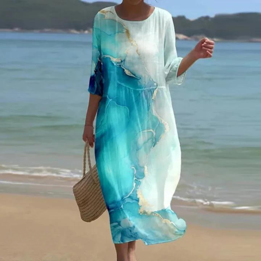 Linora - Women's Breezy Collared Summer Top