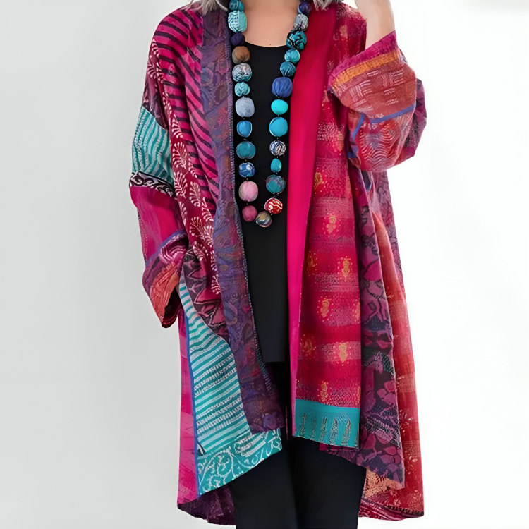 NIA - COLOURFUL BREEZY CARDIGAN
