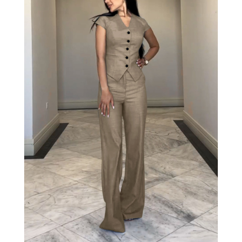 HANNAH - LINEN SHIRT AND PANTS SET