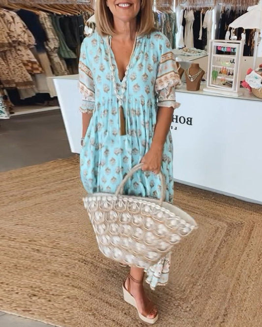 BRIGID - PRINTED CASUAL DRESS