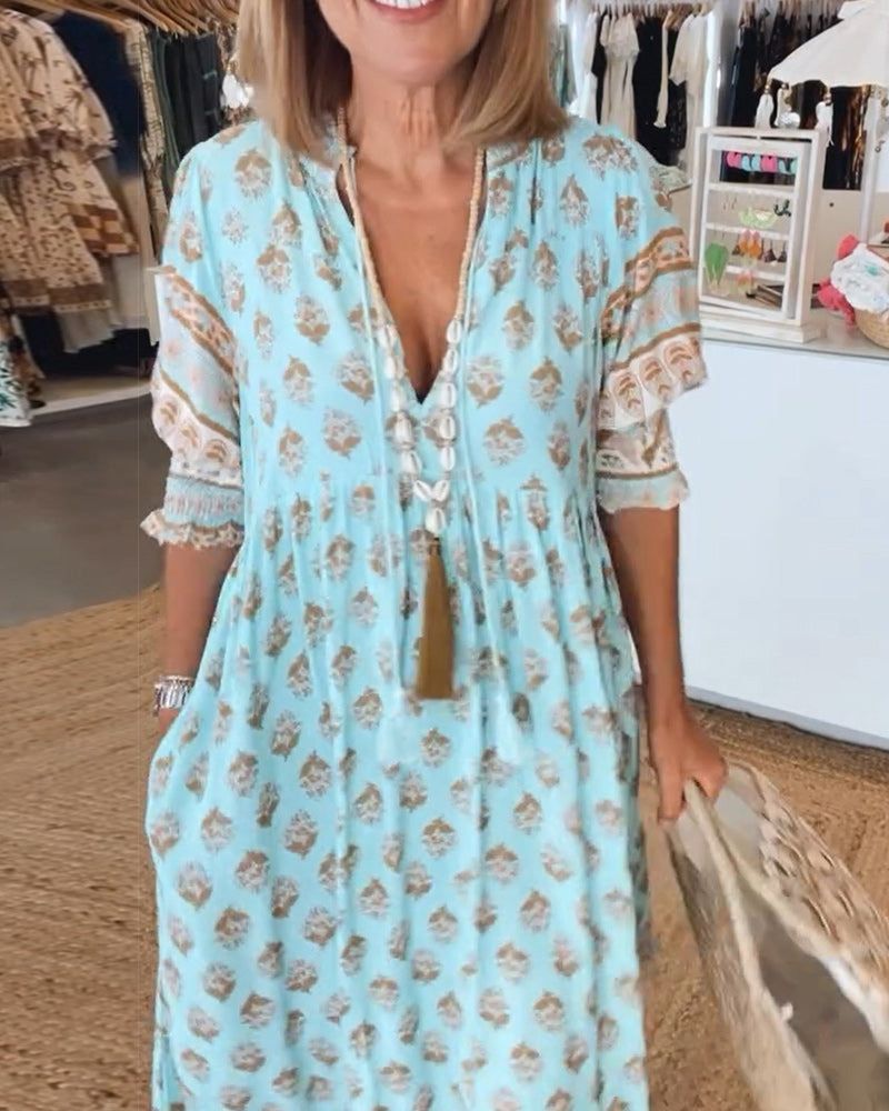 BRIGID - PRINTED CASUAL DRESS