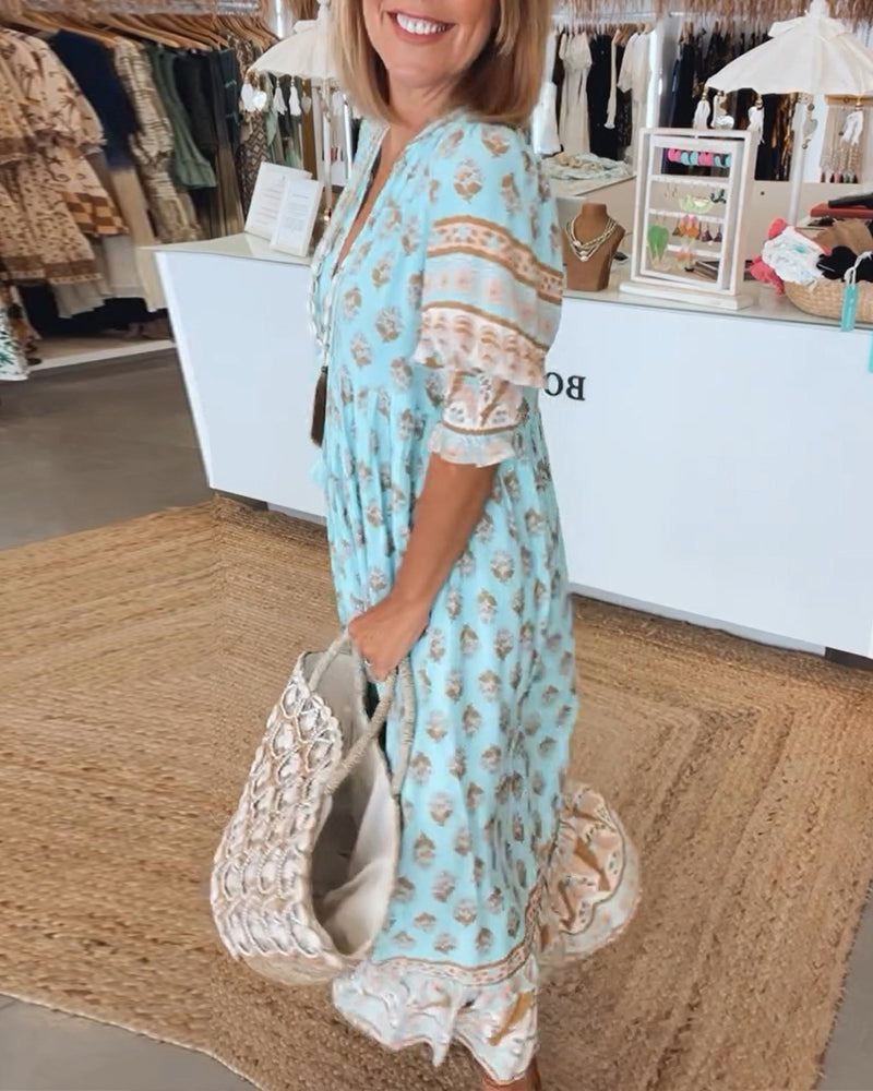 BRIGID - PRINTED CASUAL DRESS