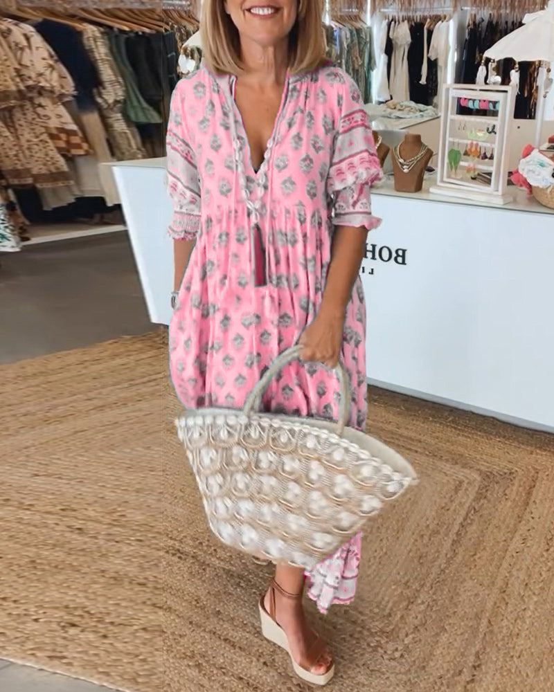 BRIGID - PRINTED CASUAL DRESS