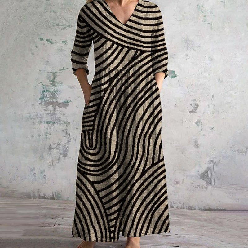MAGGIE - VINTAGE STRIPED DRESS