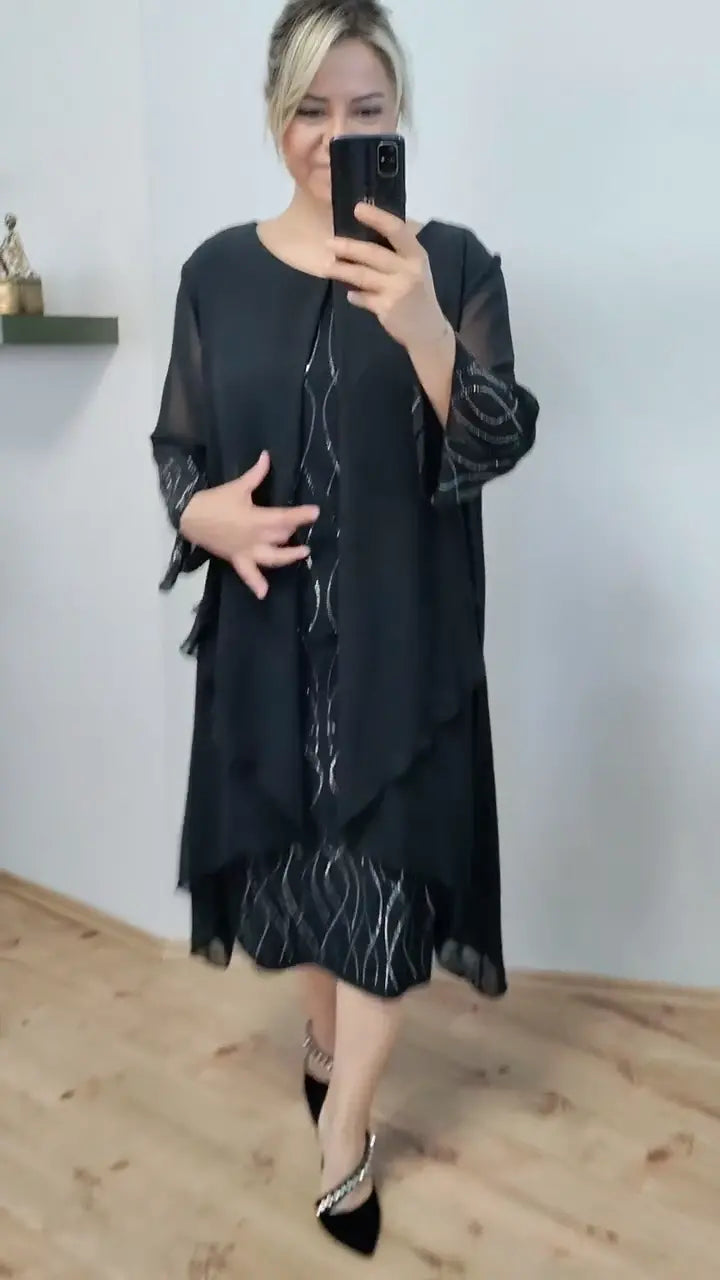 MEARA - STYLISH CHIFFON DRESS