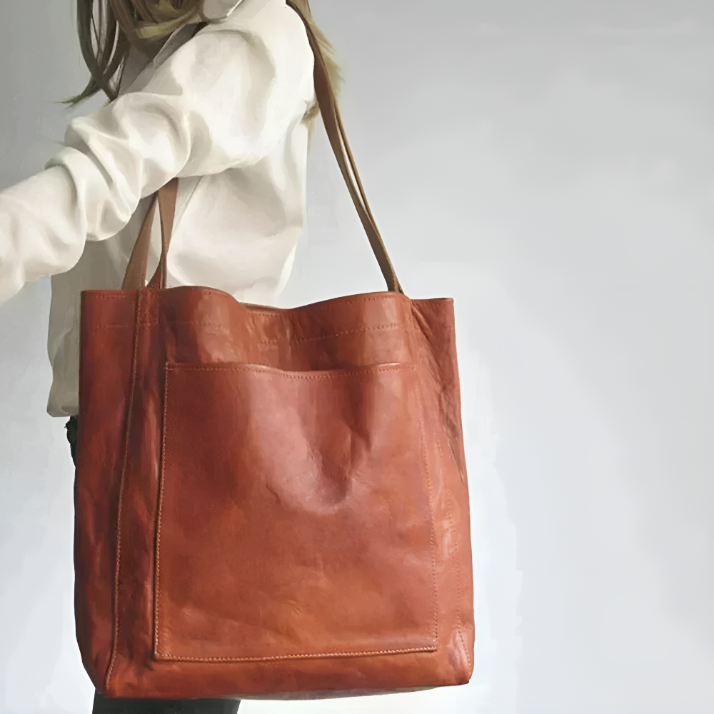 ELENA - LEATHER TOTE BAG