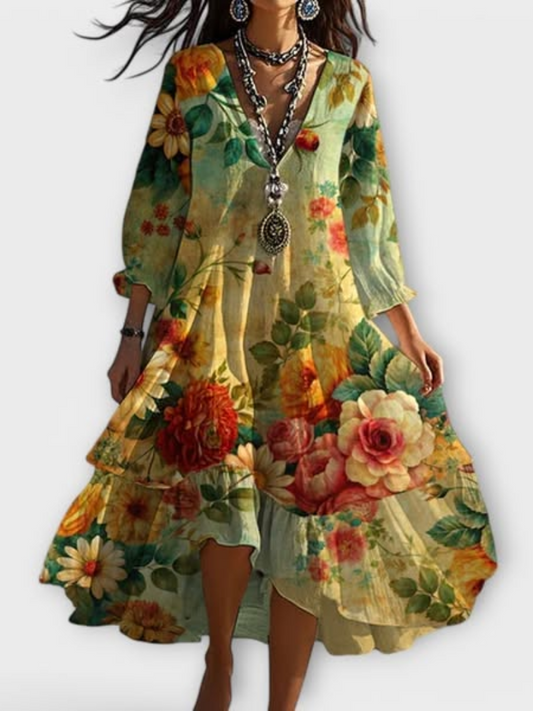 MAIREAD - VINTAGE FLORAL DRESS