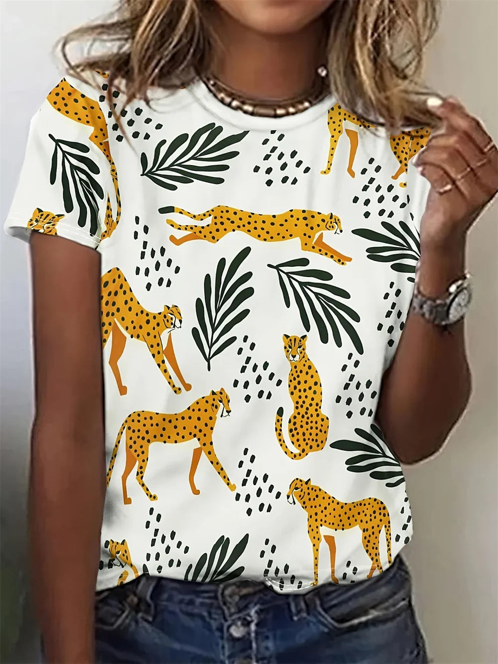 TYRA – SHIRT WITH ANIMAL PRINT