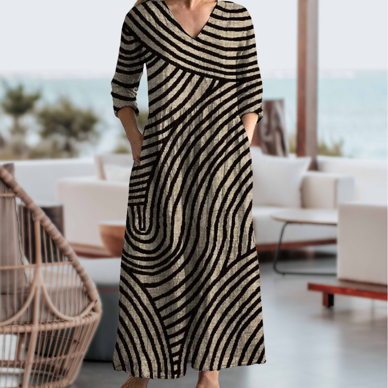 MAGGIE - VINTAGE STRIPED DRESS