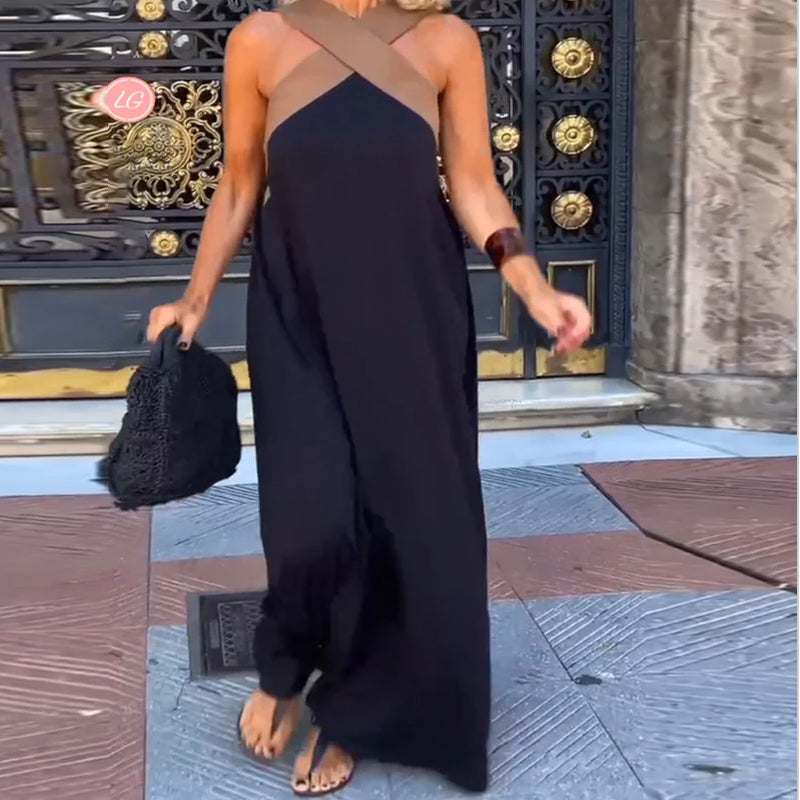 SLOANE - CROSS NECK DRESS
