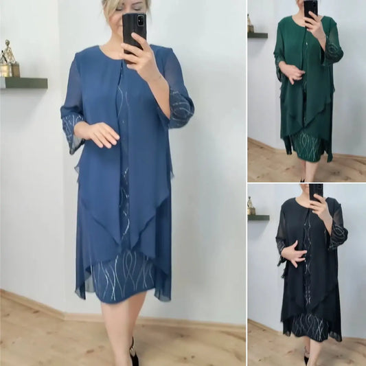 MEARA - STYLISH CHIFFON DRESS