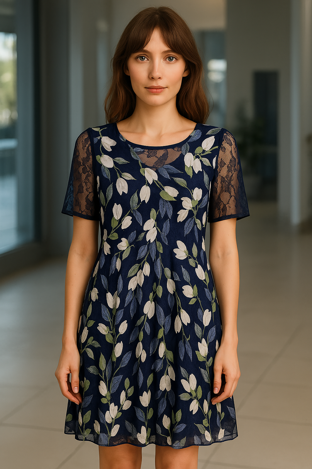 ALISA – SOFT AND FEMININE FLORAL DRESS