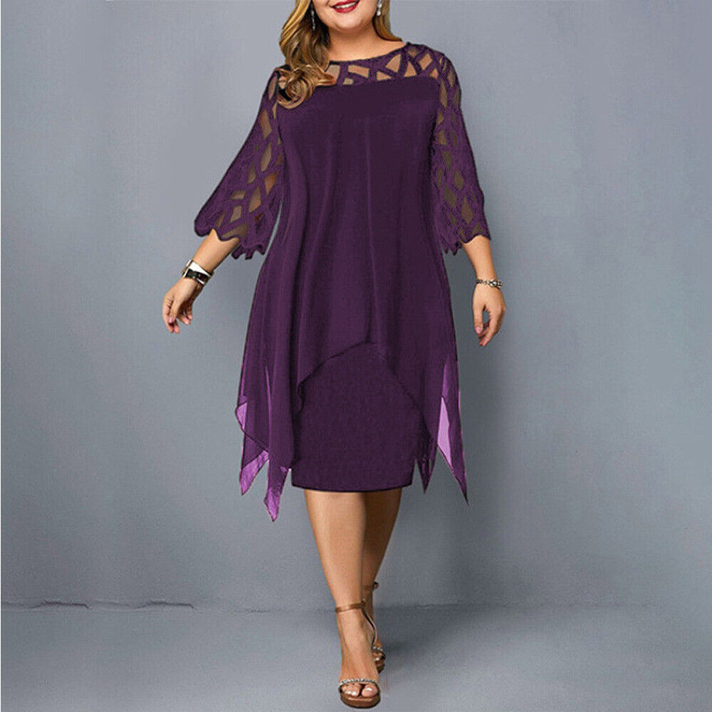 SONA – Chic Plus Size Midi Dress For Modern Women