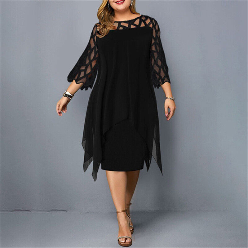 SONA – Chic Plus Size Midi Dress For Modern Women