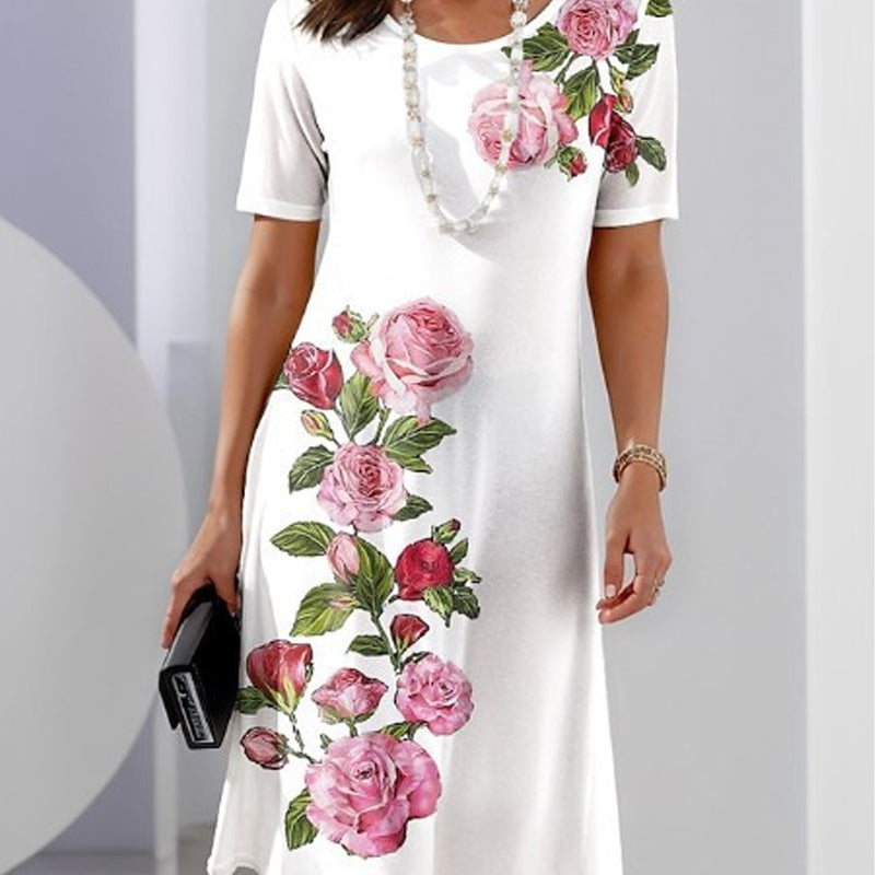 ELVA - ELEGANT FLORAL DRESS