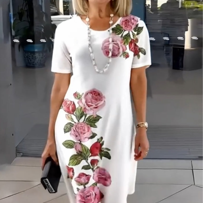ELVA - ELEGANT FLORAL DRESS